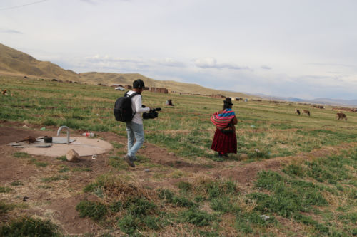 Dreharbeiten zum Dokumentarfilm Titicaca